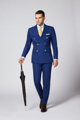 COSTUM CASUAL BEJ CALEB DOUBLE BREASTED